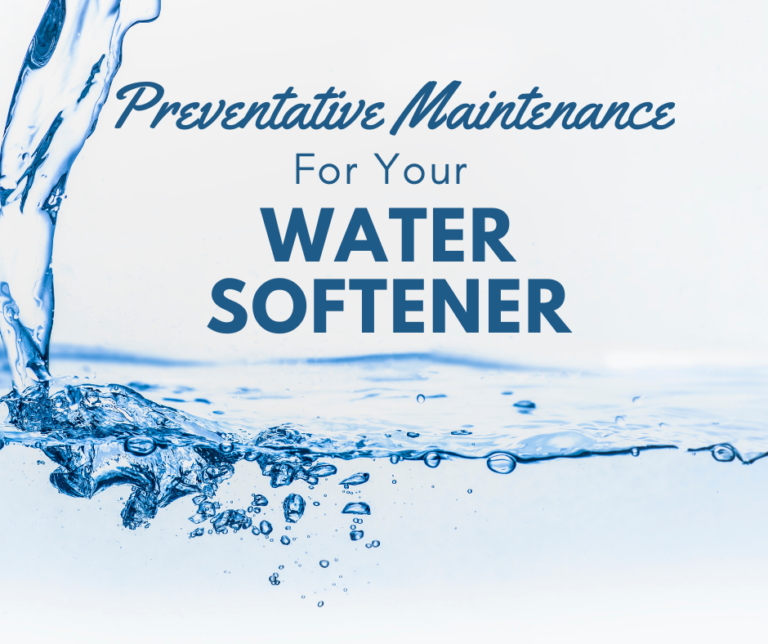 preventative maintenance for your water softener
